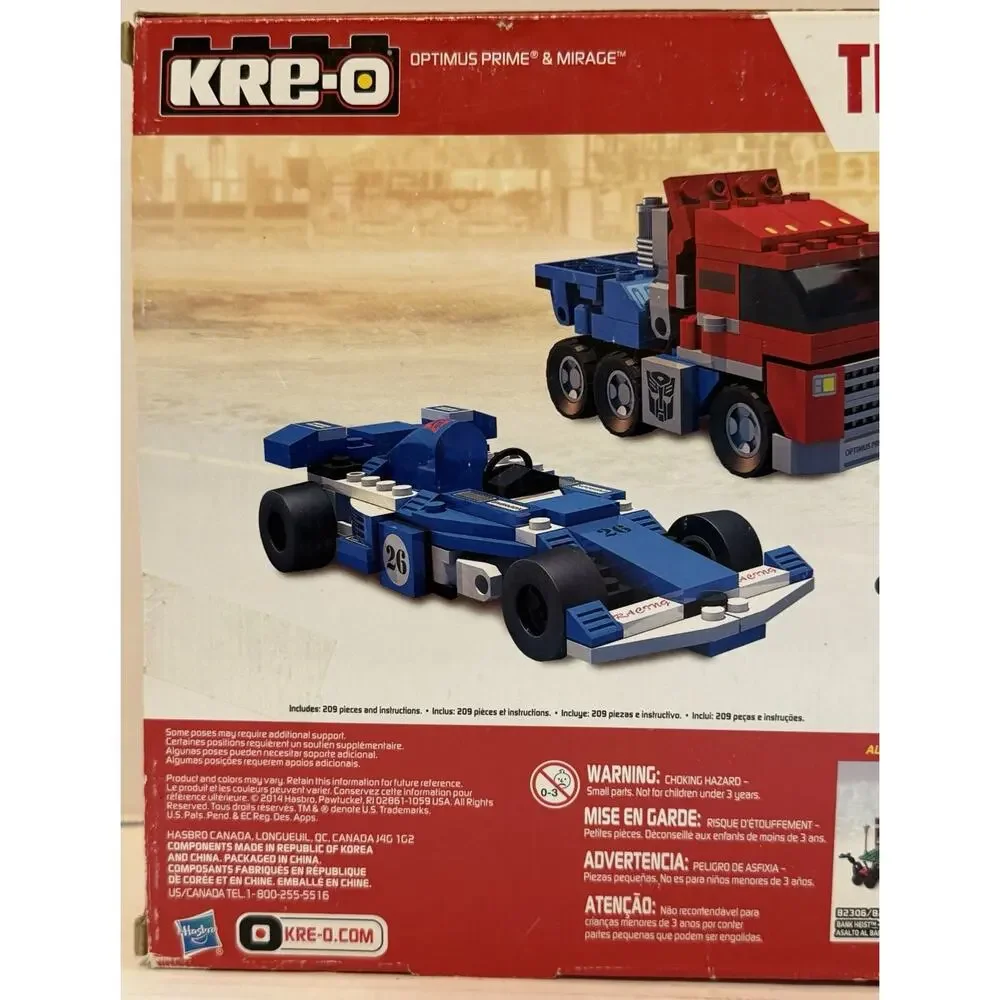 KRE-O Hasbro Transformers Optimus Prime & Mirage (209 Pieces) FREE SHIPPING